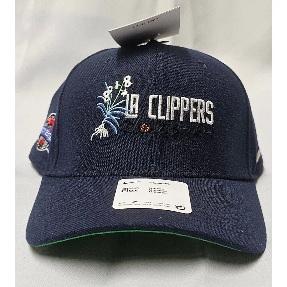 Nike Los Angeles Clippers Swoosh Flex City Edition 7 Adult Hat Navy Stretch Fit